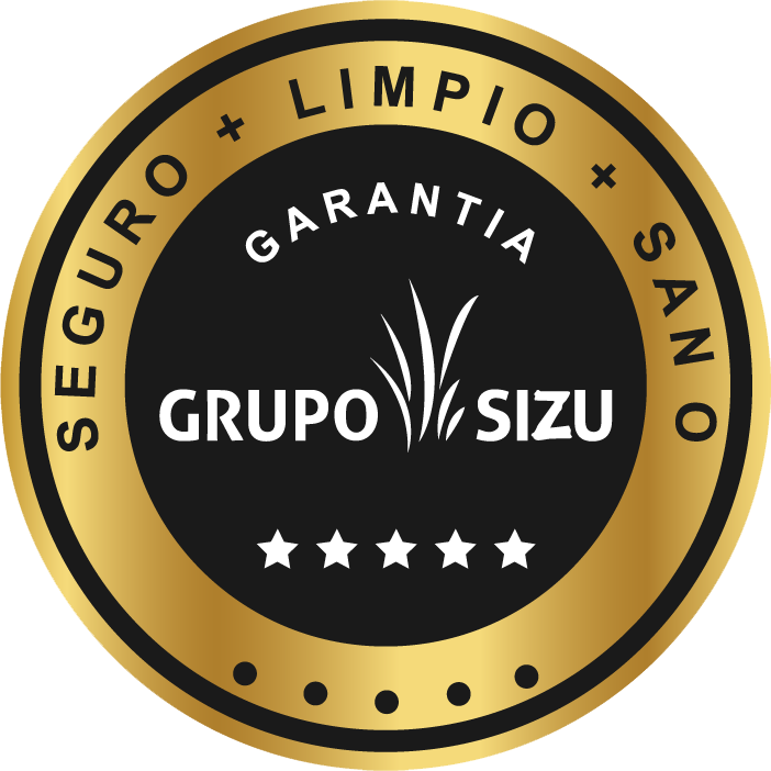 Sello de garantía Grupo SIZU: Seguro + Limpio + Sano